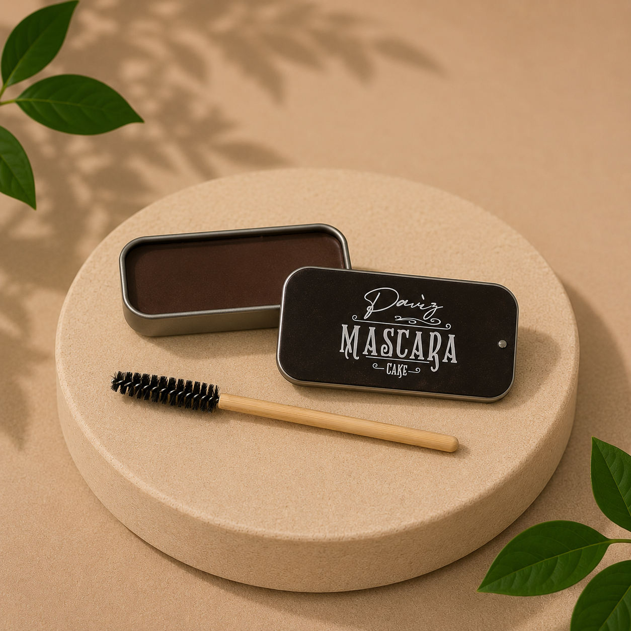 Traditionele Cake Mascara – Authentieke Formule in Houtskool Zwart & Natuurlijk Bruin - Afbeelding 5