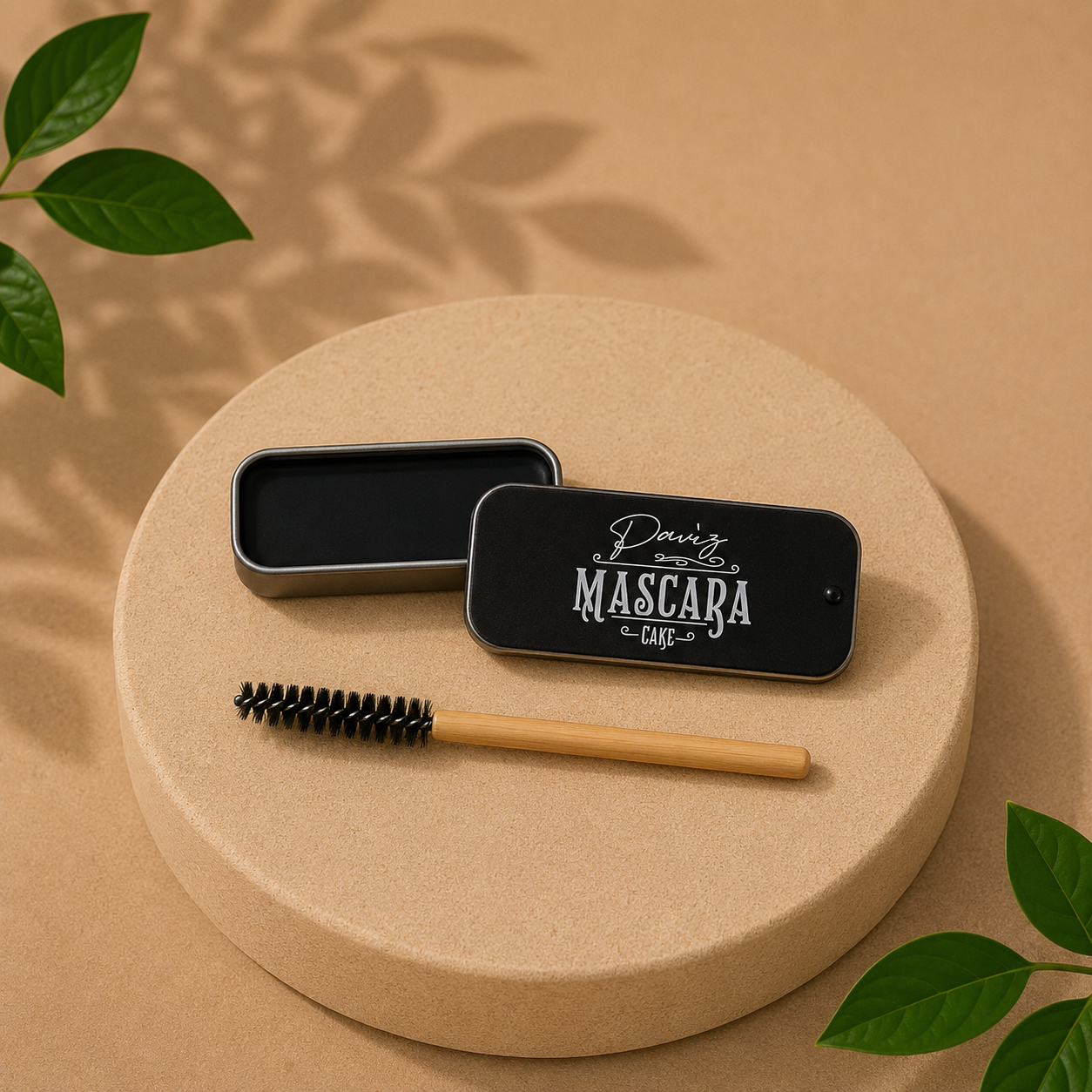 Traditionele Cake Mascara – Authentieke Formule in Houtskool Zwart & Natuurlijk Bruin - Afbeelding 6